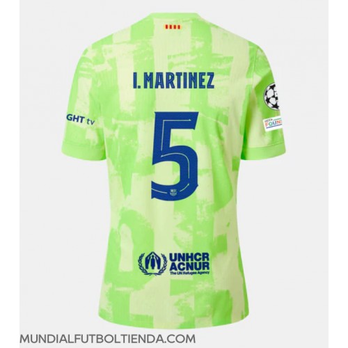 Camiseta Barcelona Inigo Martinez #5 Tercera Equipación Replica 2024-25 mangas cortas